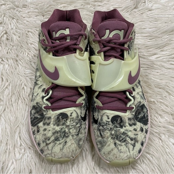 Nike Kevin Durant KD14 Surrealism Glow Sole Lime Ice Light Mulberry 300 Sneakers - Picture 5 of 12